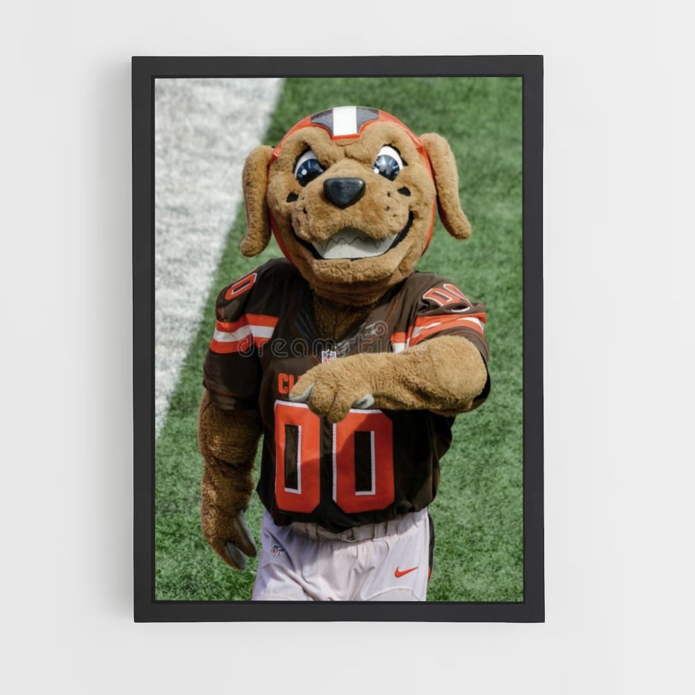 Pôster Mascote do Cleveland Browns