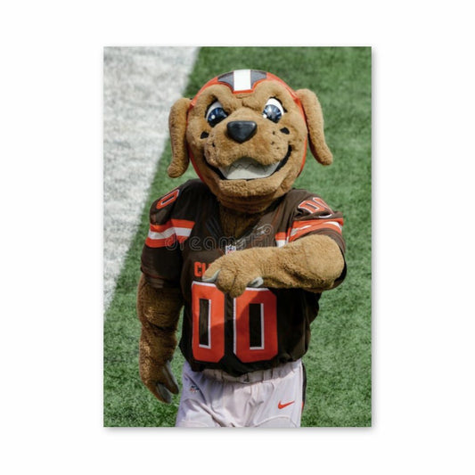 Pôster Mascote do Cleveland Browns