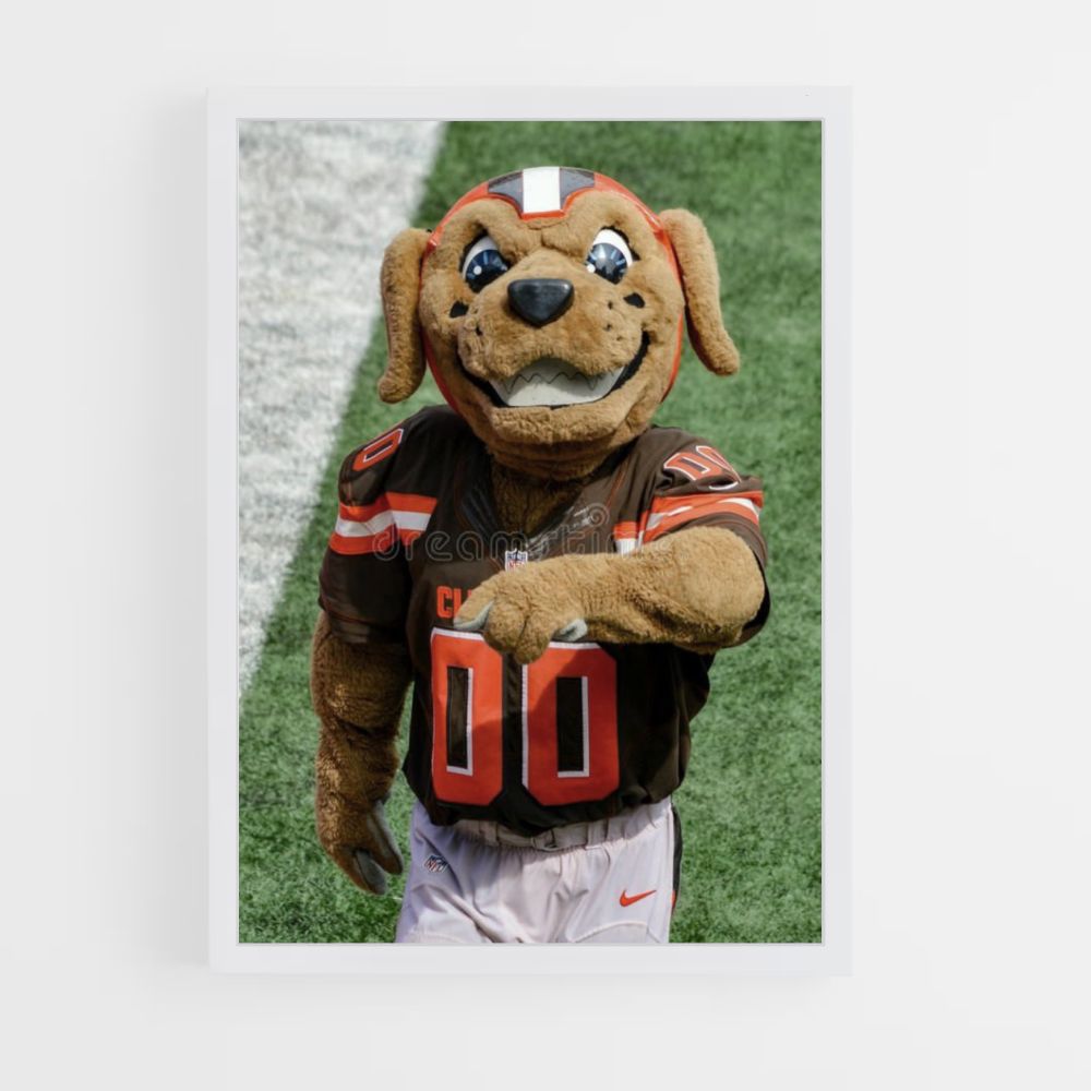 Pôster Mascote do Cleveland Browns