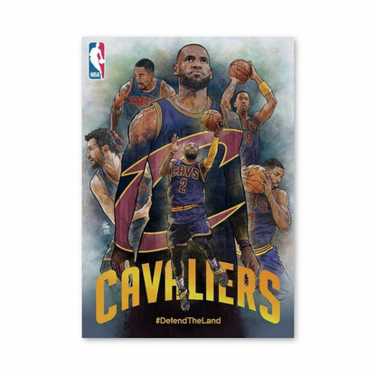 Pôster da equipe dos Cleveland Cavaliers