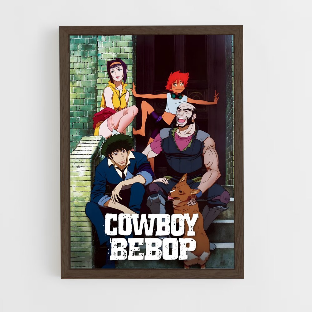 cowboy-bebop-16 cadre Bois foncé