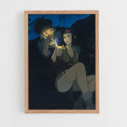 cowboy-bebop-5 cadre Bois clair