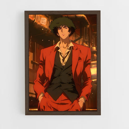 cowboy-bebop-8 cadre Bois foncé