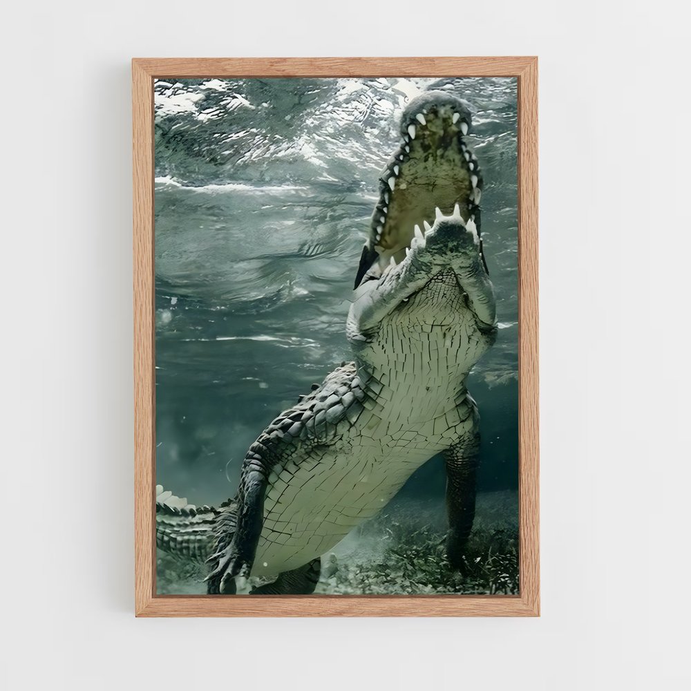 crocodile-4 cadre Bois clair