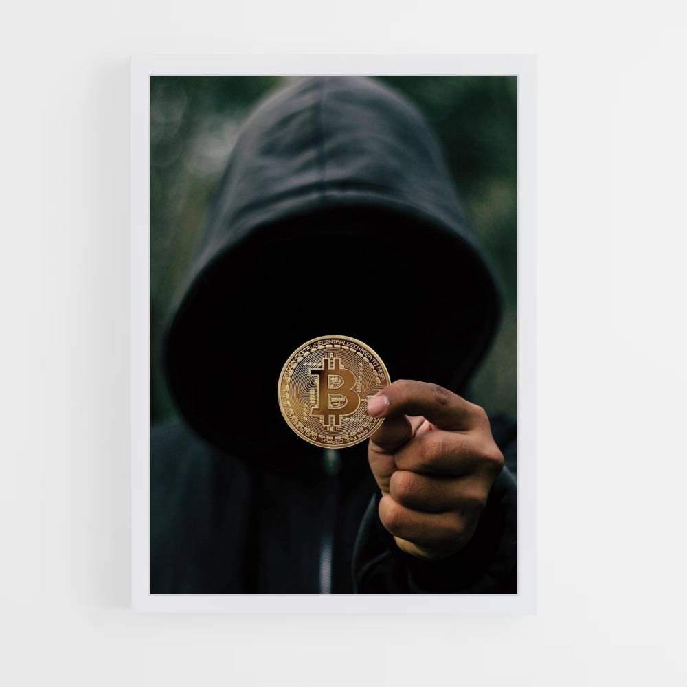 Pôster de hackers de Bitcoin