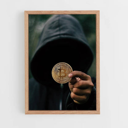 Pôster de hackers de Bitcoin