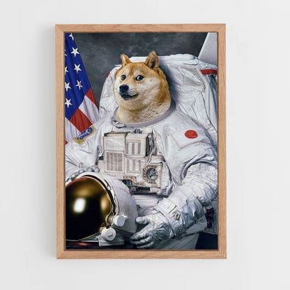 Pôster Doge Astronauta