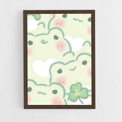 cute-animals-20 cadre Bois foncé