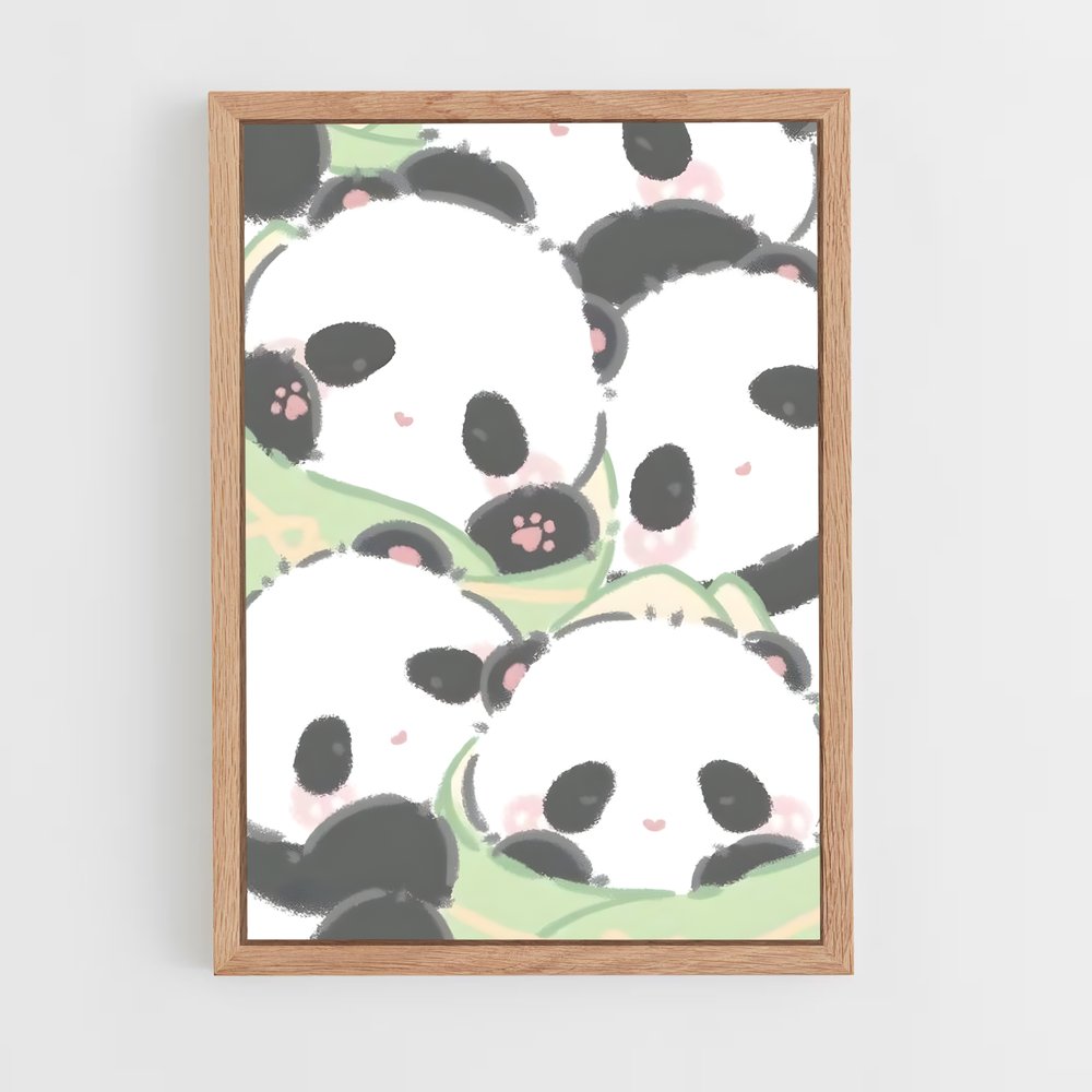 cute-animals-9 cadre Bois clair
