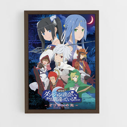 danmachi-1 cadre Bois foncé