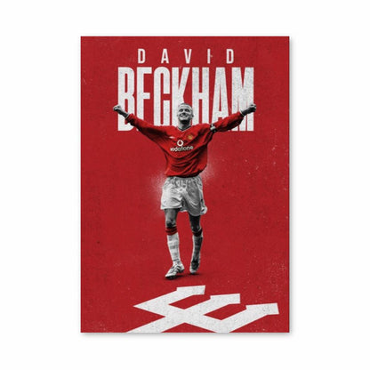 Poster Rouge David Beckham