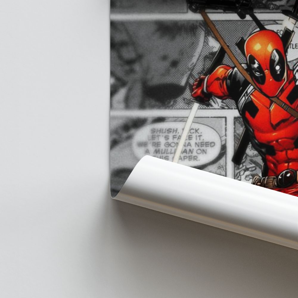 Pôster em quadrinhos de Deadpool