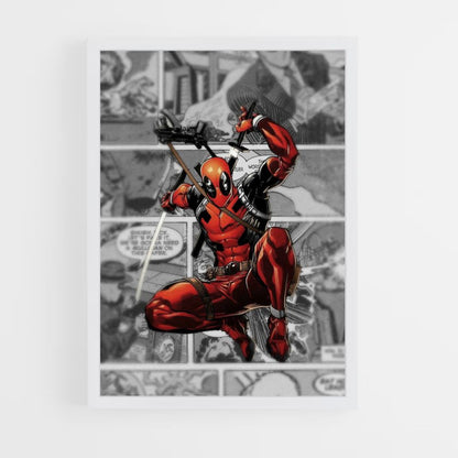 Pôster em quadrinhos de Deadpool