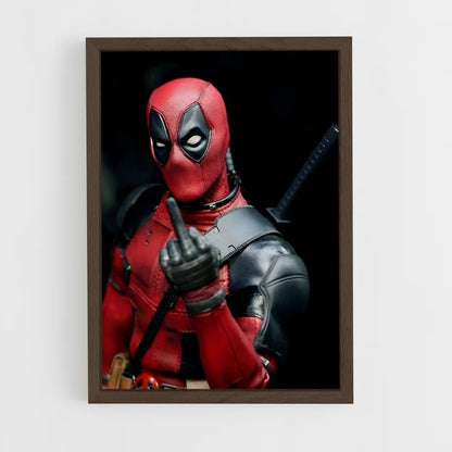 deadpool-8 cadre Bois foncé