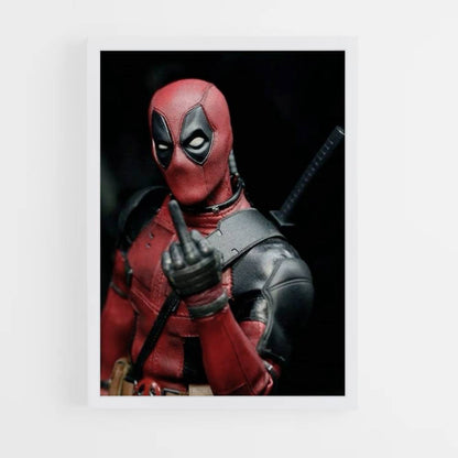 Pôster do dedo médio de Deadpool