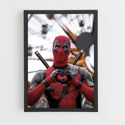 Pôster Coração Deadpool