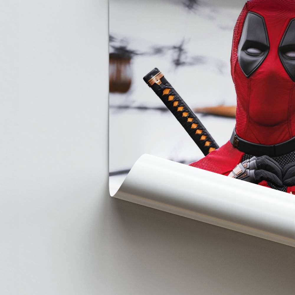 Pôster Coração Deadpool