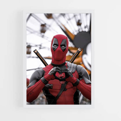 Pôster Coração Deadpool