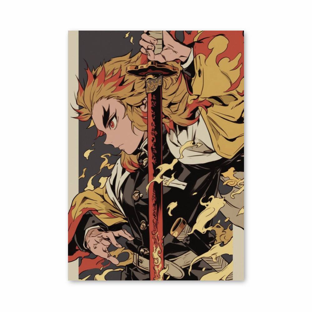 Poster Rengoku Dessin