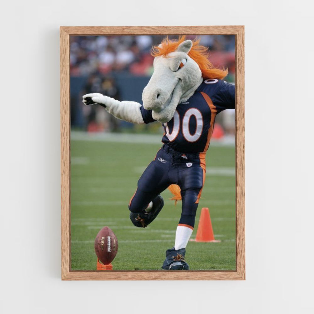 Pôster Mascote do Denver Broncos