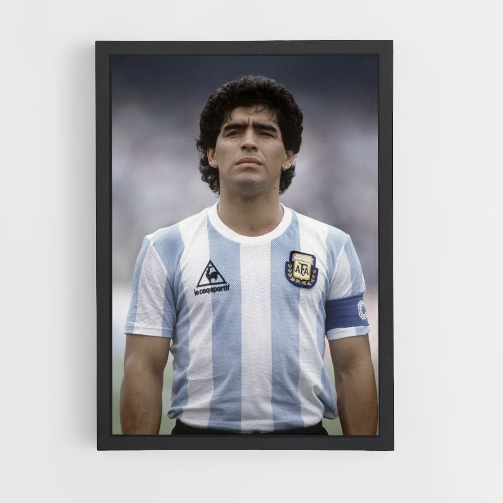 Pôster Diego Maradona Vintage