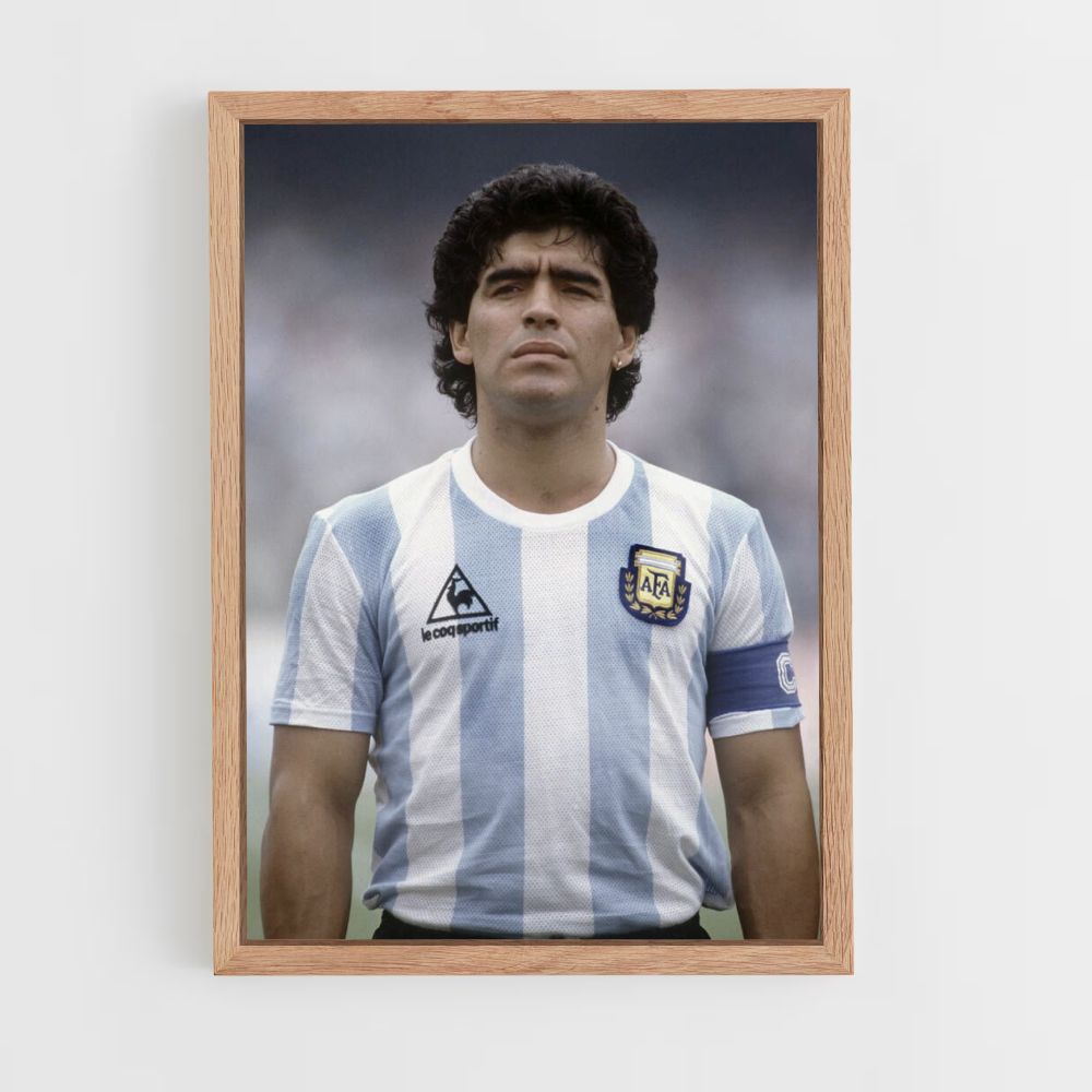 Pôster Diego Maradona Vintage