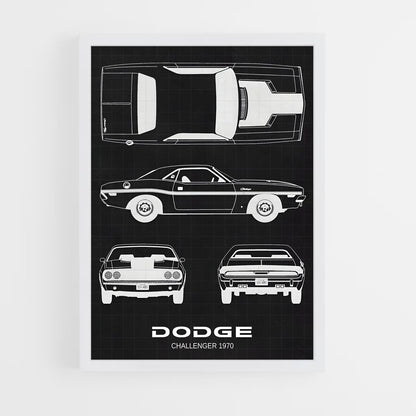 dodge-1 cadre Blanc