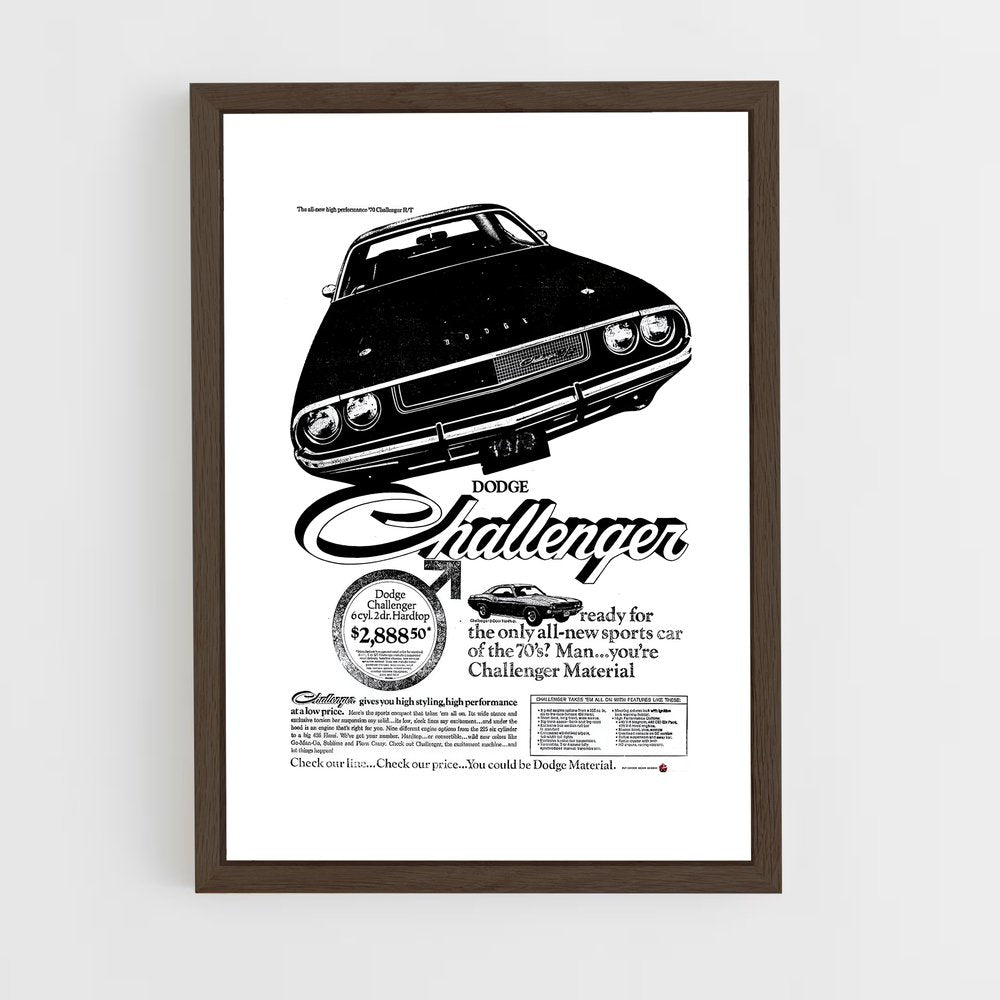 dodge-13 cadre Bois foncé