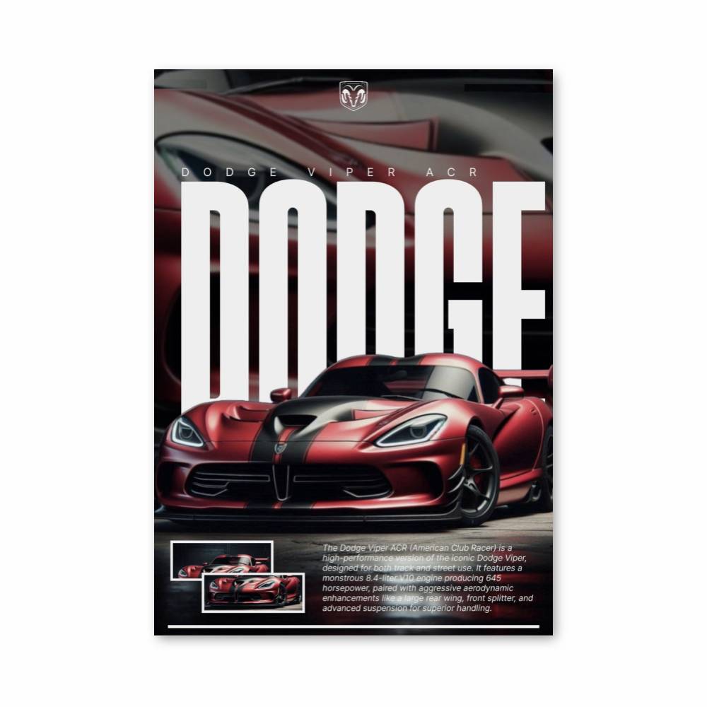 Poster Dodge Viper Acr