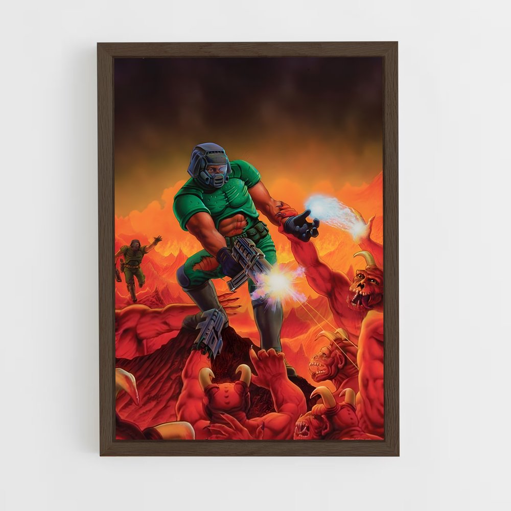 doom-1 cadre Bois foncé