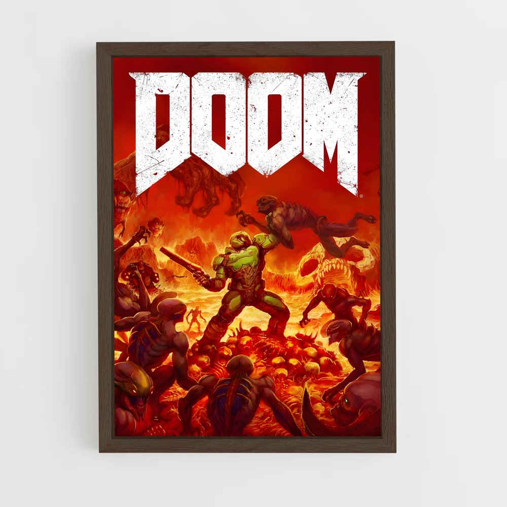 doom-6 cadre Bois foncé