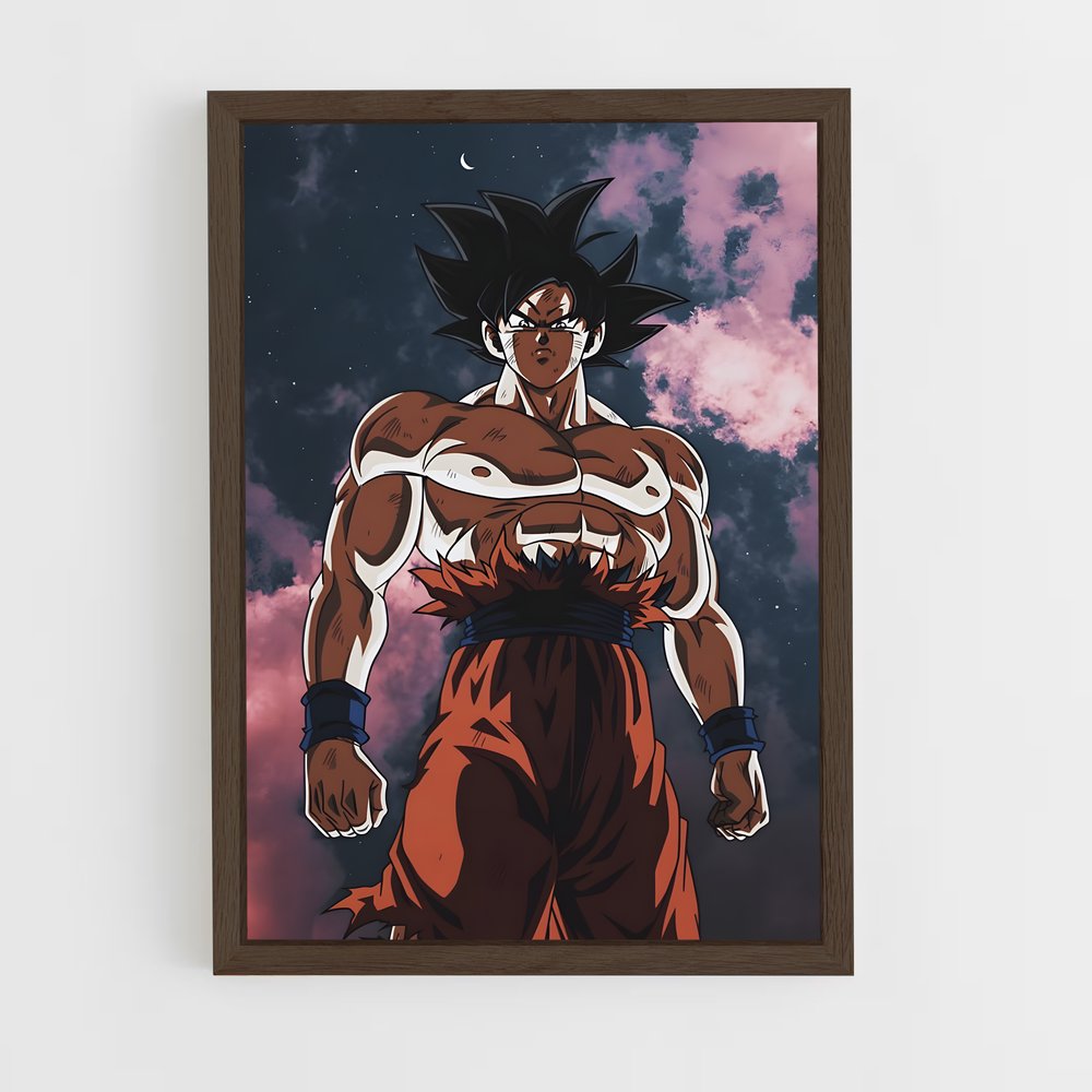 dragon-ball-17 cadre Bois foncé