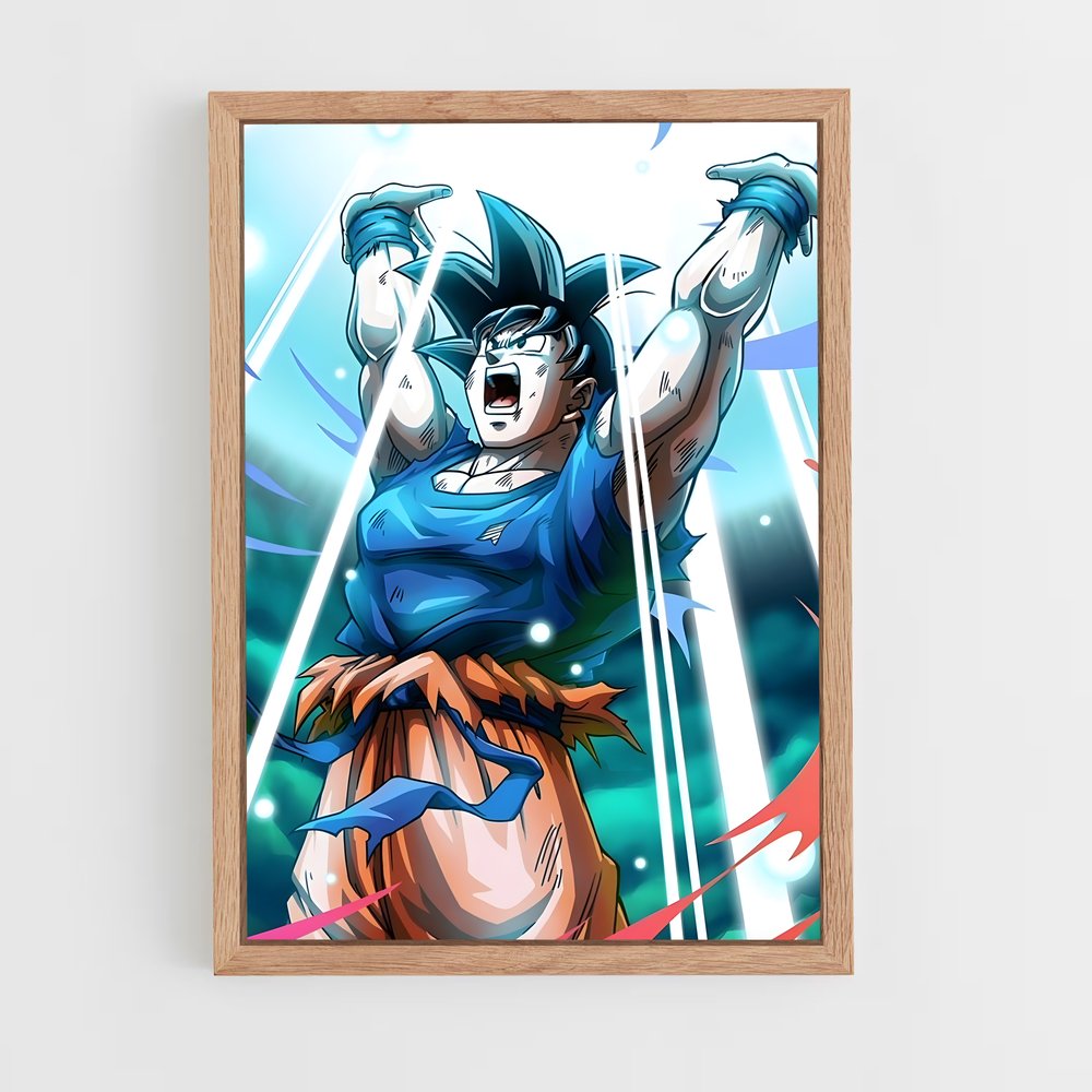 dragon-ball-18 cadre Bois clair
