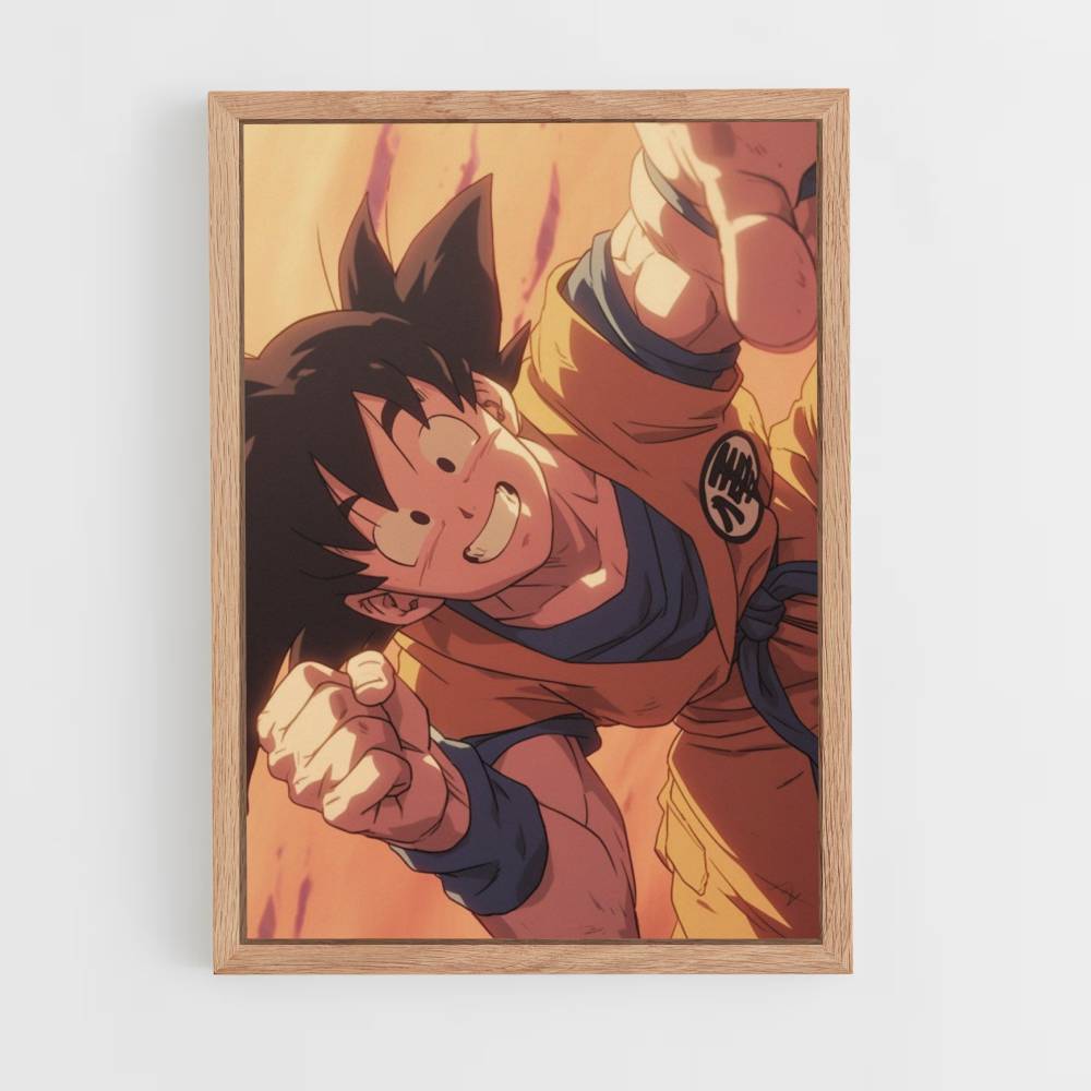 Pôster Goku Sorriso