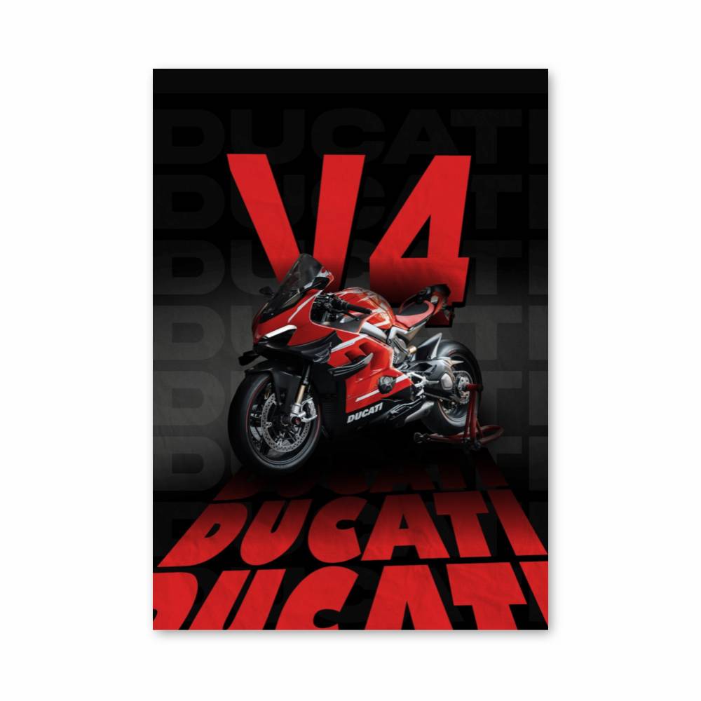 Poster Ducati V4