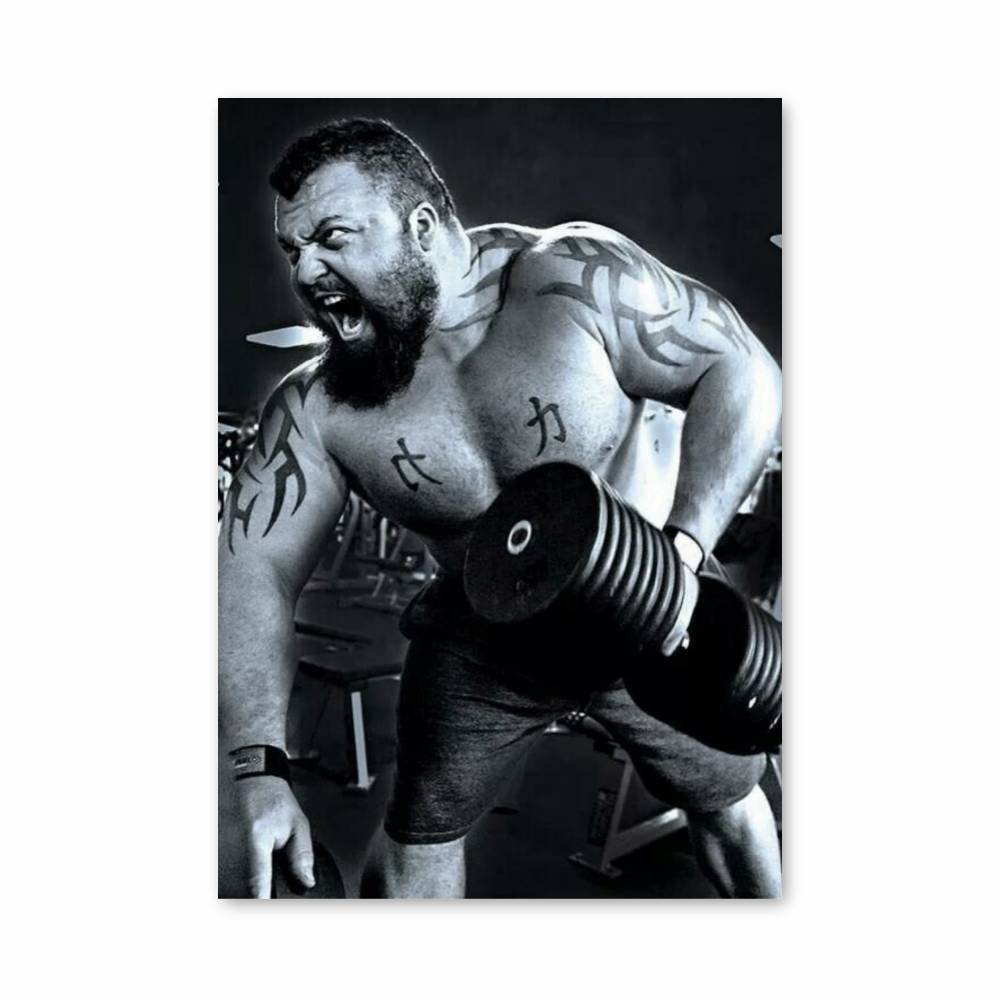 Poster Eddie Hall Haltère