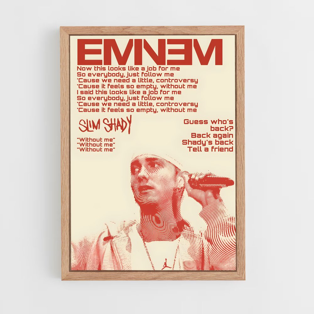 eminem-10 cadre Bois clair