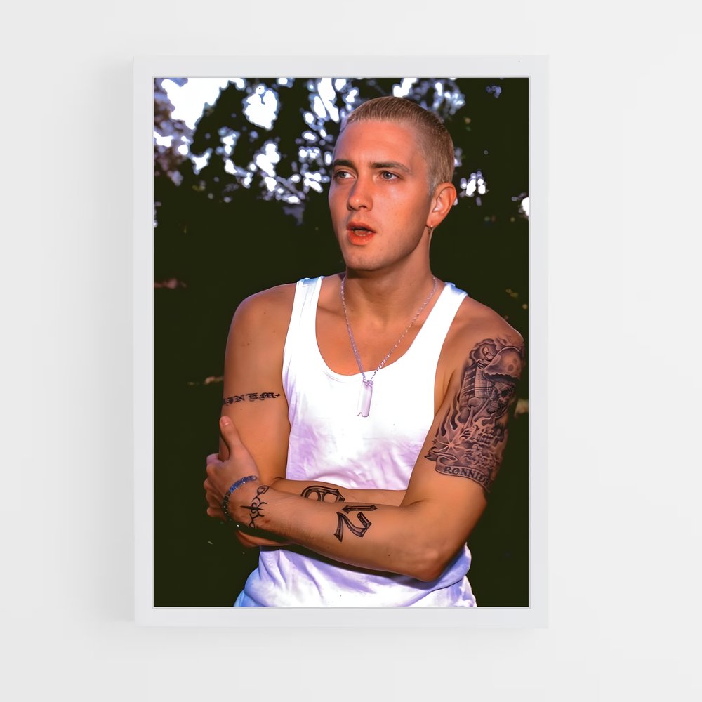 eminem-13 cadre Blanc