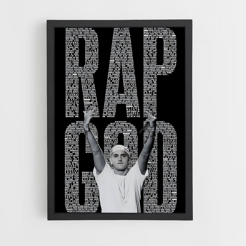eminem-16 cadre Noir