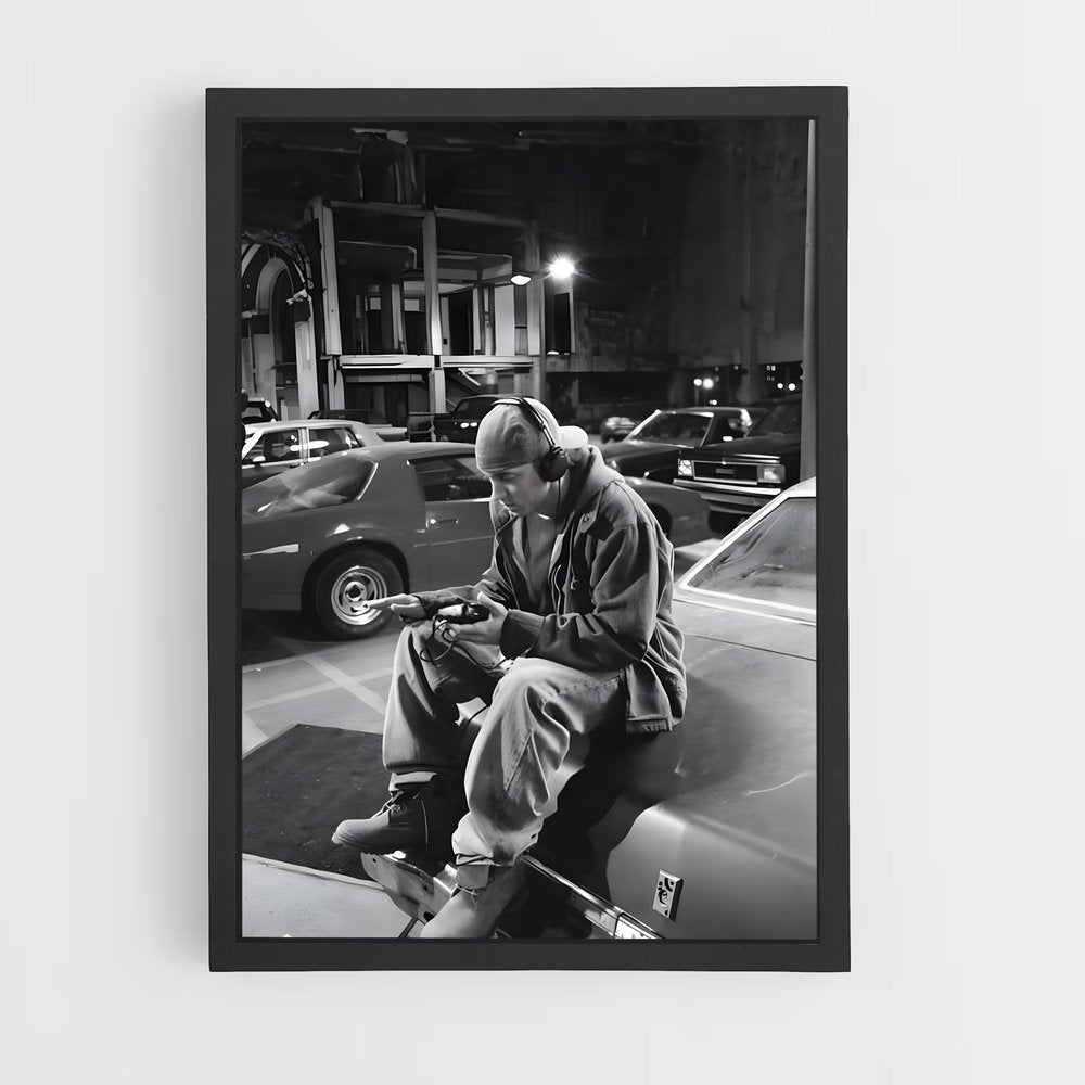 eminem-6 cadre Noir