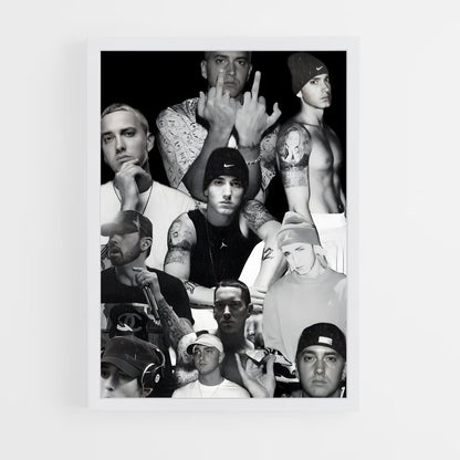 eminem-8 cadre Blanc