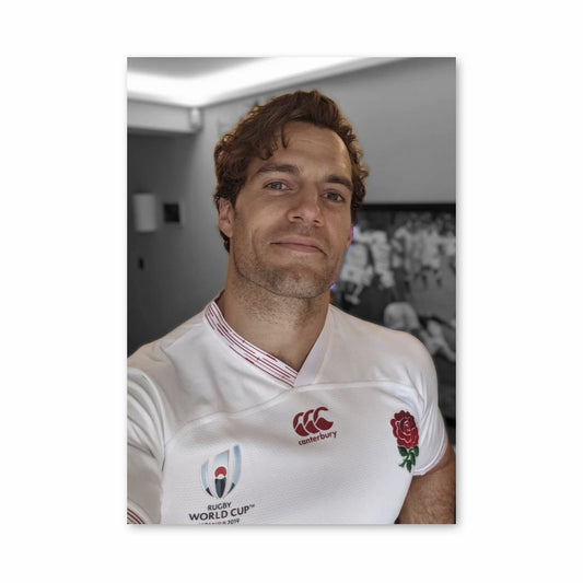 Pôster Henry Cavill Inglaterra Rugby