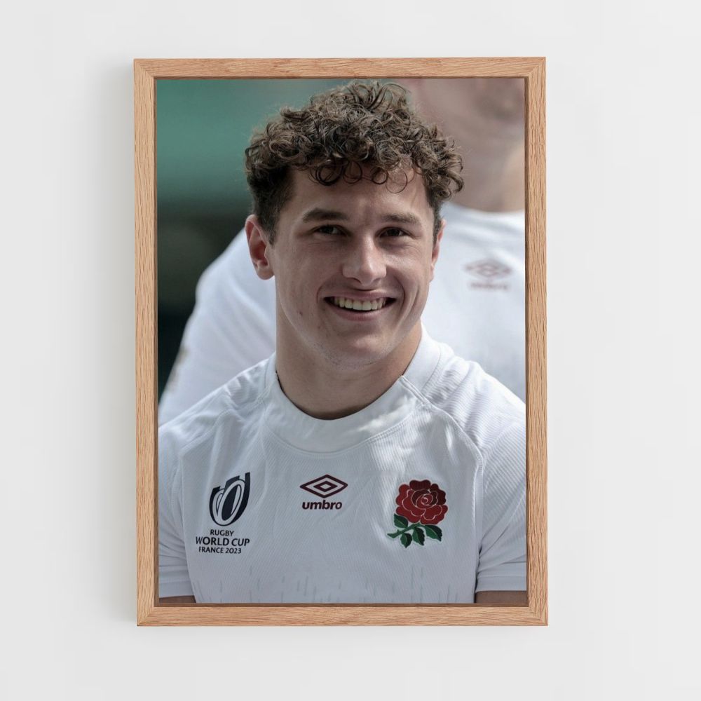 Poster Retrato de rugby da Inglaterra