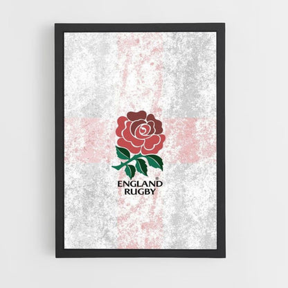 Pôster do logotipo do rugby da Inglaterra