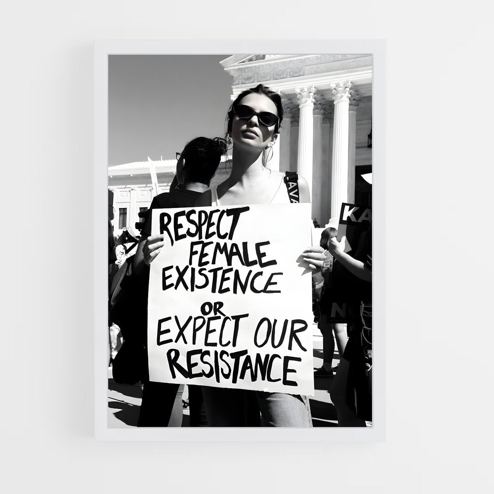 feminist-16 cadre Blanc