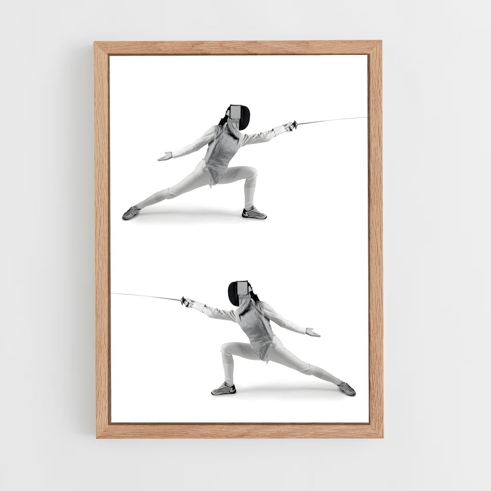 fencing-6 cadre Bois clair