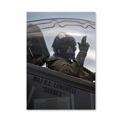 Poster Salut Pilote de chasse