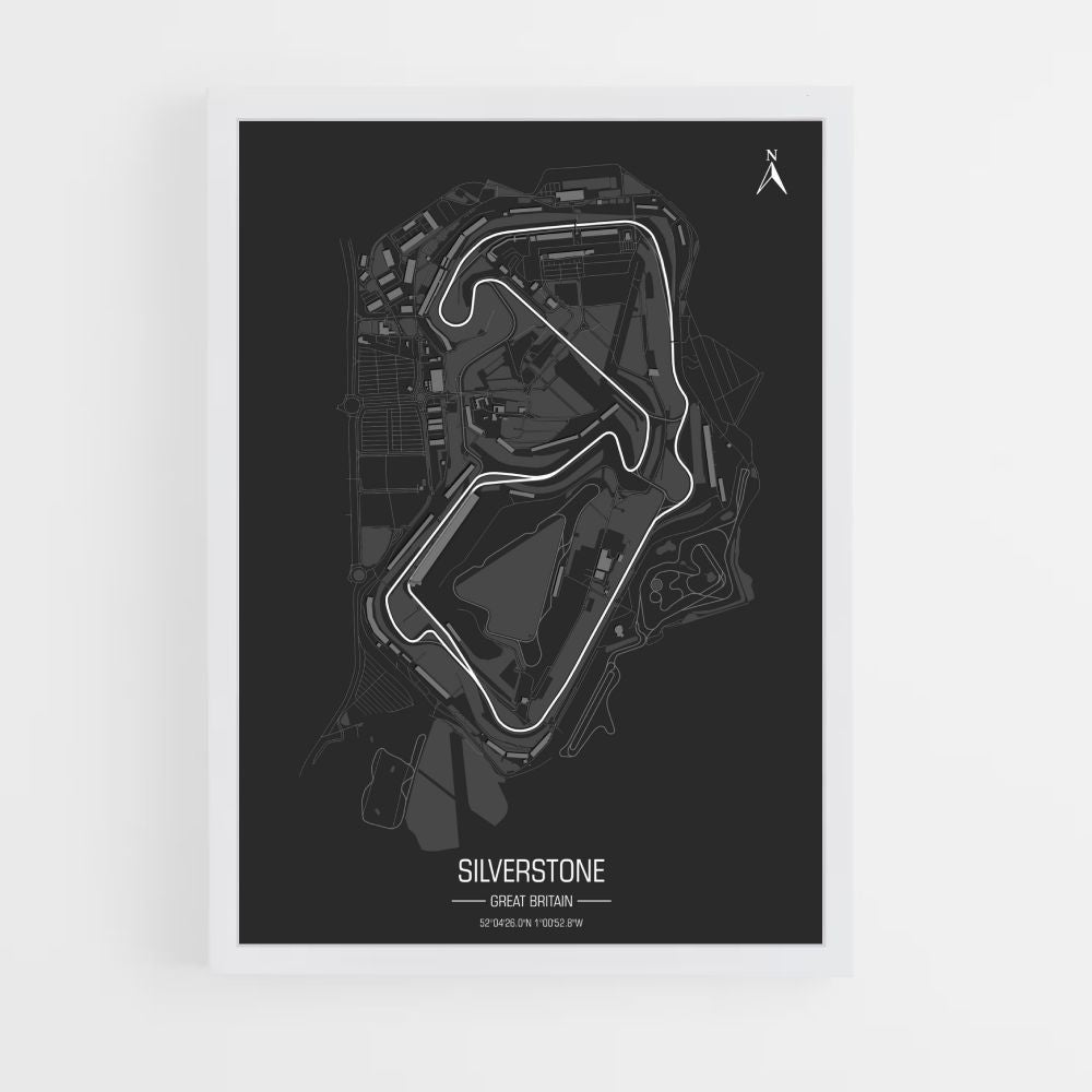 Pôster Circuito de Silverstone