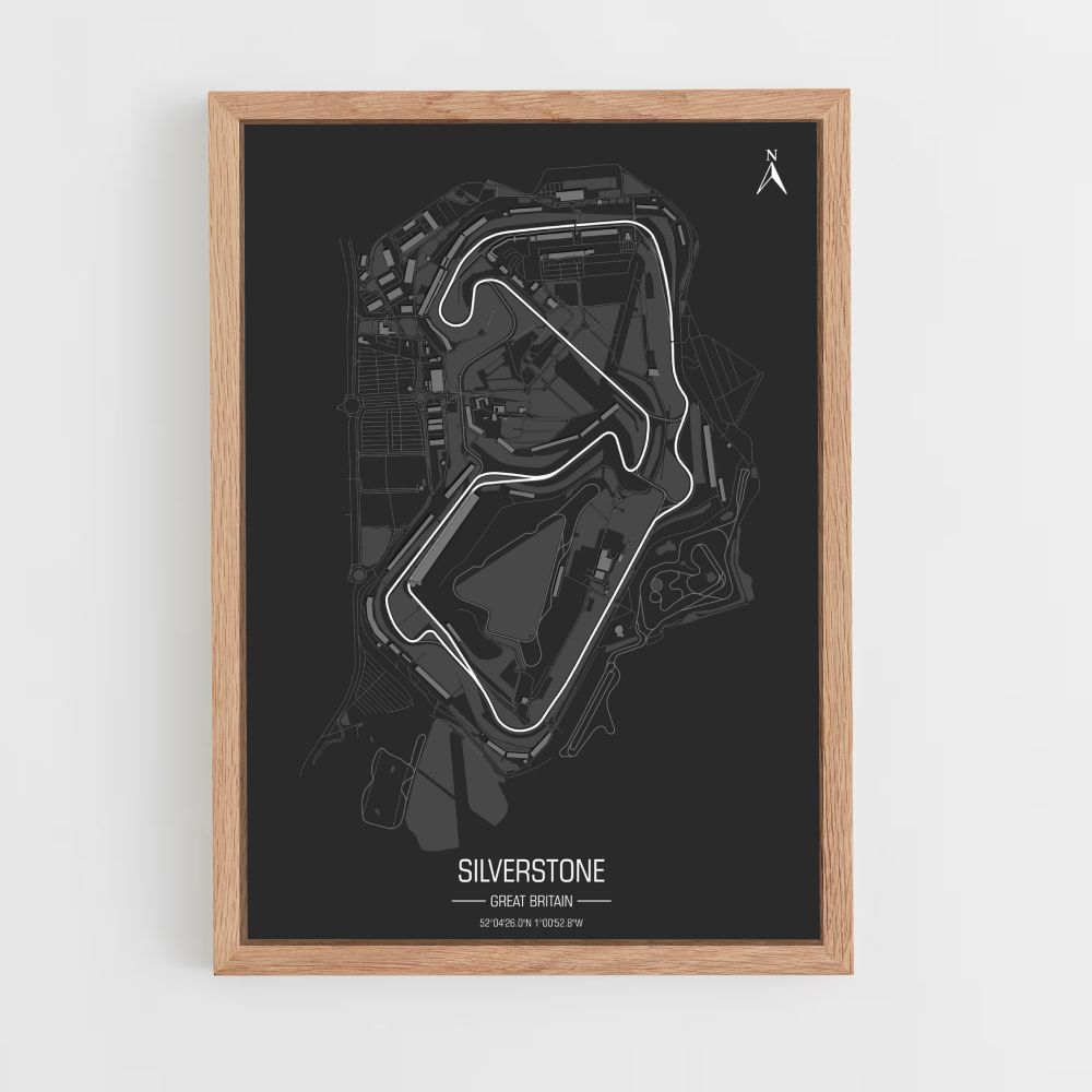 Pôster Circuito de Silverstone