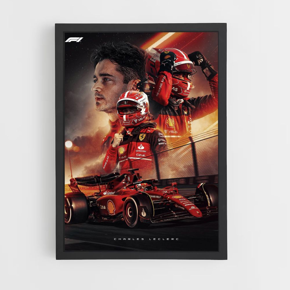 Pôster Charles Leclerc F1